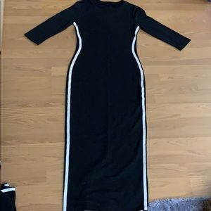 Striped Side long dress